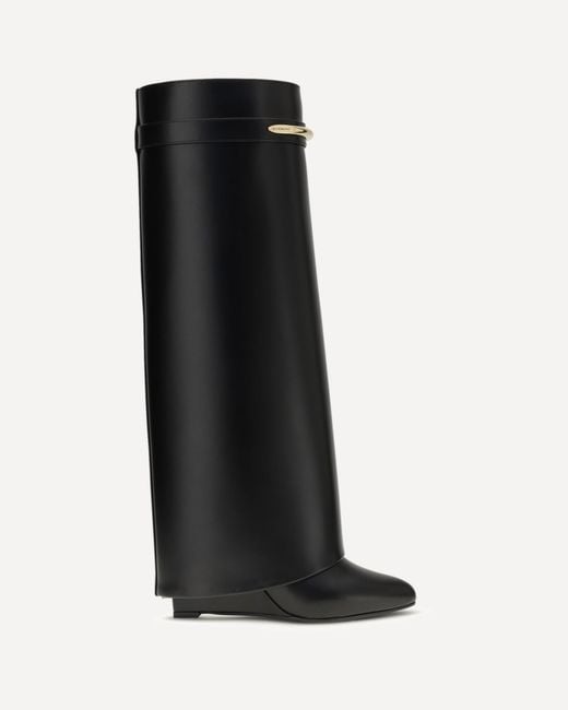 Givenchy Black Leather Shark Boots