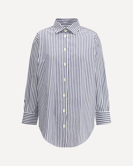 Deperlu Blue Oversized Shirt