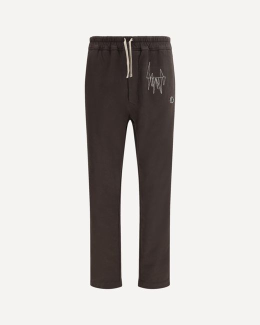 Moncler Gray Rick Owens Cotton Sweatpants + Rick Owens for men