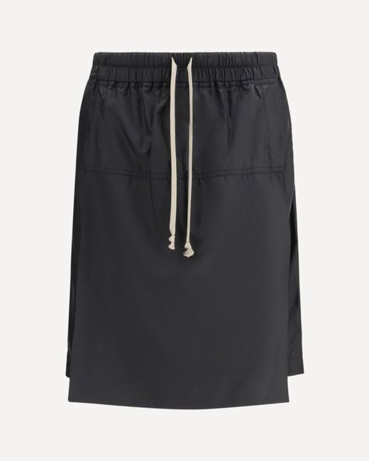 Moncler Black Kilt Shorts for men