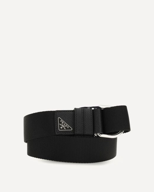 Prada Black Re-Nylon Belt for men