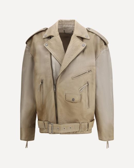 Golden Goose Deluxe Brand Natural Journey Leather Jacket