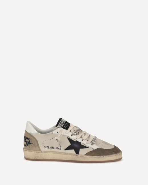 Golden Goose Deluxe Brand White Ballstar Sneakers for men