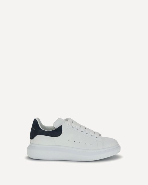 McQueen White Oversized Leather Sneakers for men