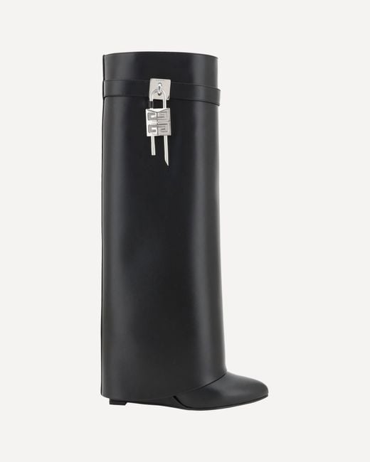 Givenchy Black Shark Lock Boots