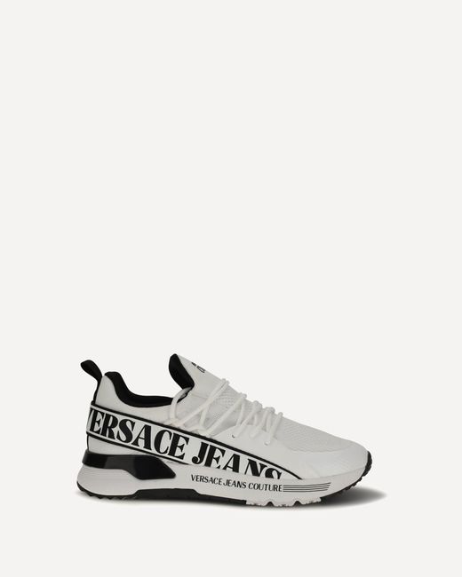 Versace Jeans Couture White Dynamic Sneakers for men