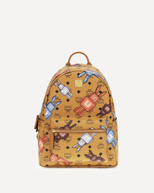 MCM Metallic Leather Robot All-Over Backpack