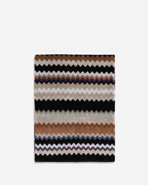 Missoni Black Zig Zag Pattern Towel