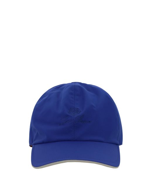 Loro Piana Blue Baseball Hat for men