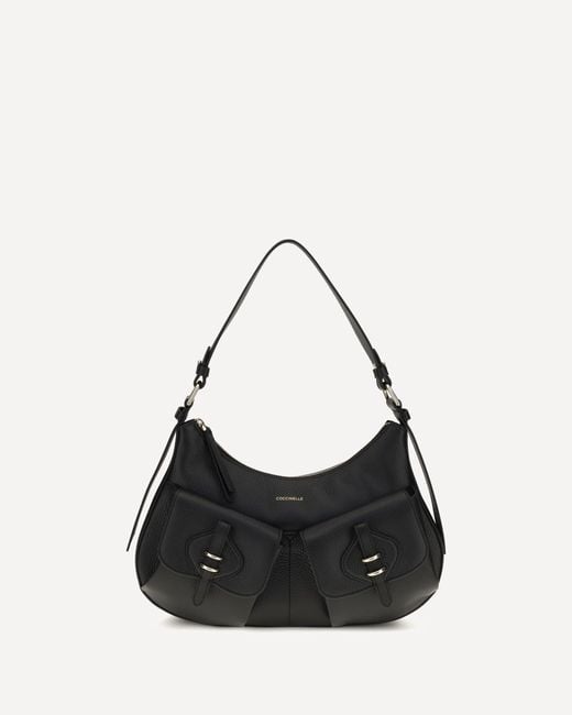 Coccinelle Black Small Boheme Shoulder Bag