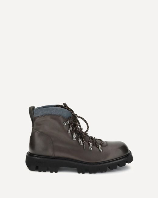 Fratelli Rossetti Black Lace-Up Ankle Boot for men