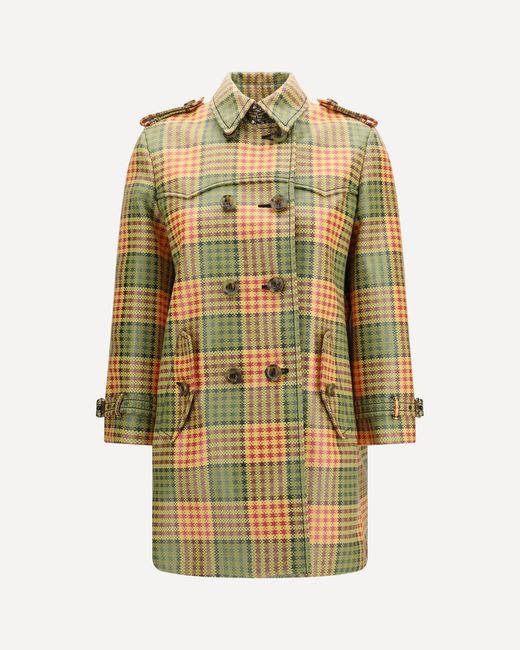Burberry Metallic Summerside Check Trench