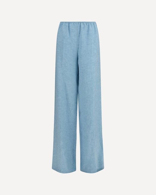 Loro Piana Blue Sven Linen Pants