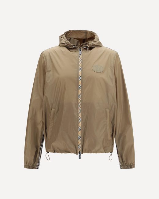 Burberry Natural Newport Nylon Hooded Jacket for men