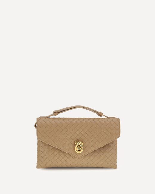 Bottega Veneta Natural Knot Lock Shoulder Bag