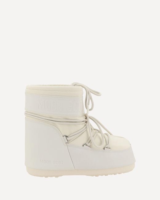 Moon Boot White Icon Low Rubber Boots