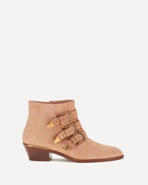 Chloé Brown Suede Susan Boots
