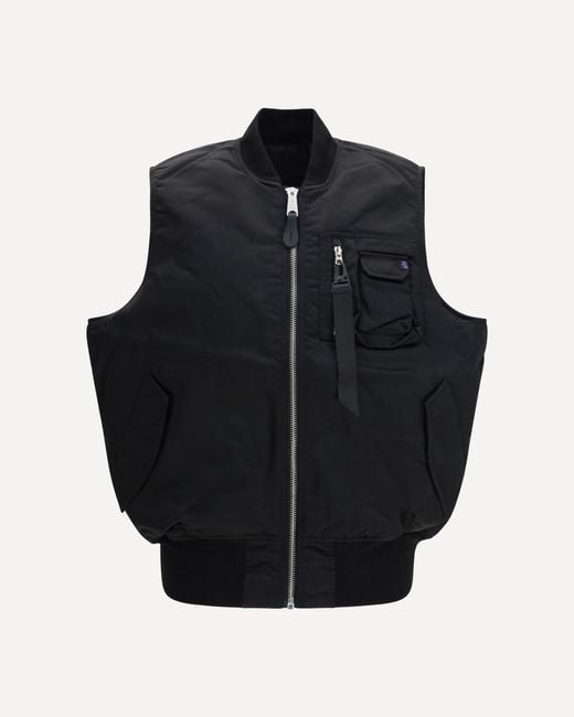 Alpha Industries Black Ma-1 Base Vest for men
