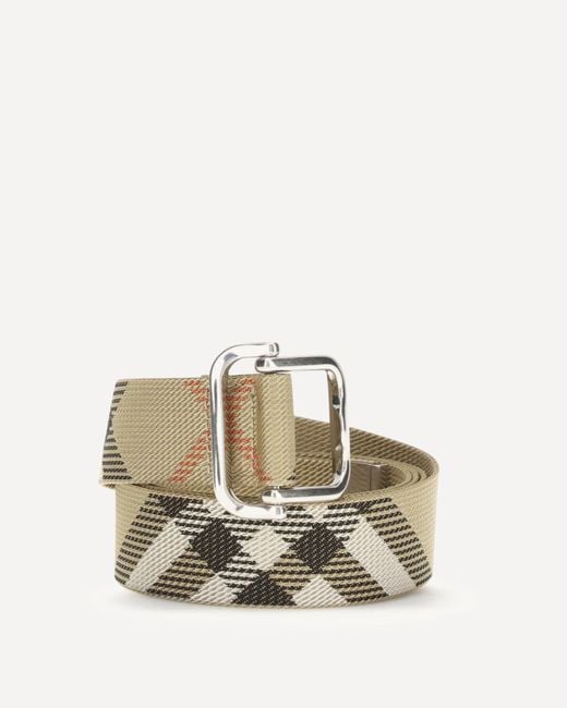 Burberry Natural Check Ribbon Belt for men