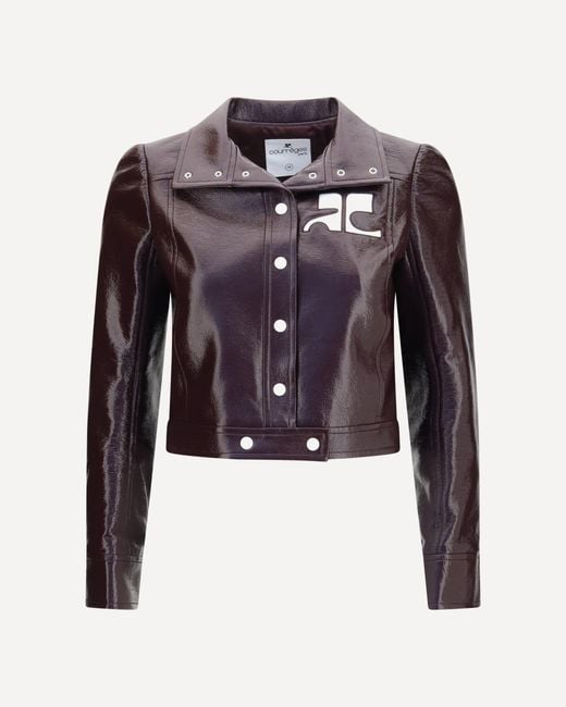 Courreges Blue Reedition Vinyl Jacket