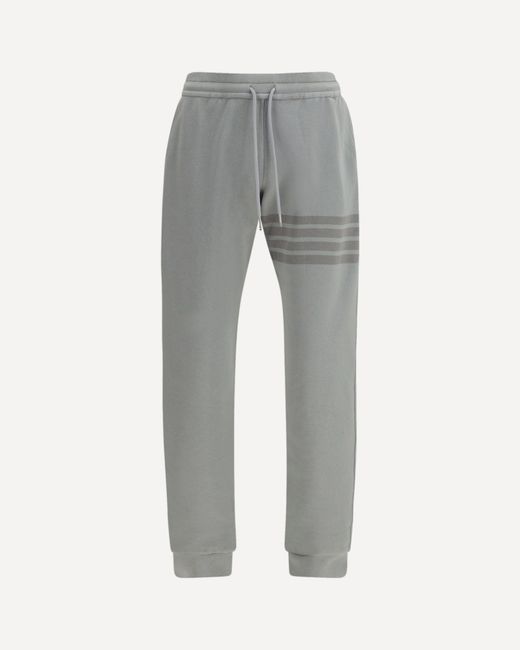 Thom Browne Gray Cotton Sweatpants for men
