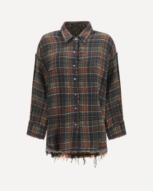 R13 Gray Reversible Shirt