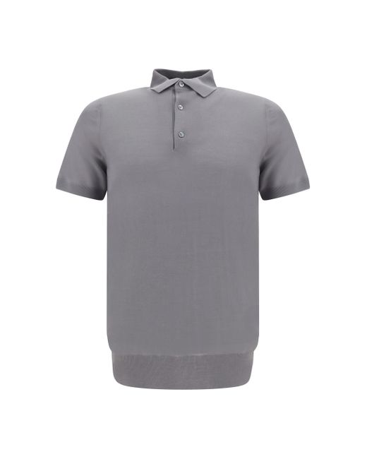 Loro Piana Gray Polo Shirt for men