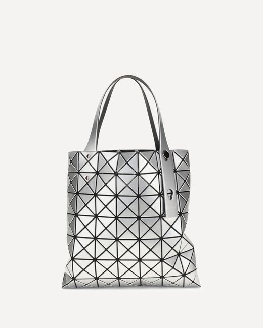 Issey Miyake White Matte Prism Tote Bag