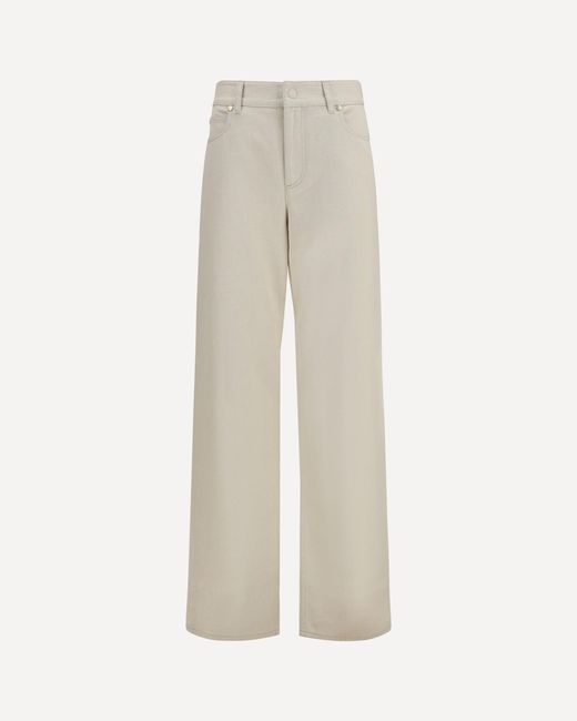Fendi White Jeans Ff Reverse