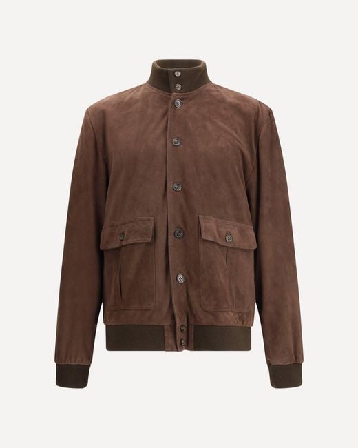 Valstar Brown Ino Suede Jacket for men