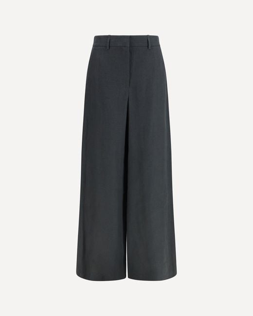 Giorgio Armani Blue Linen Pants