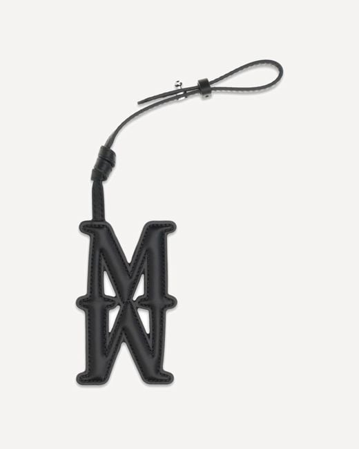 Max Mara White Leather Keyring