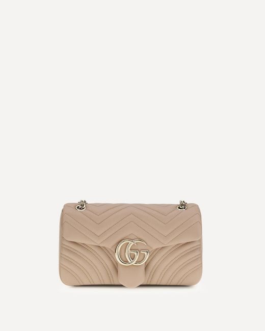 Gucci Natural Gg Marmont Medium Shoulder Bag