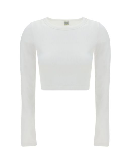 Flore Flore White Long-sleeved Jersey