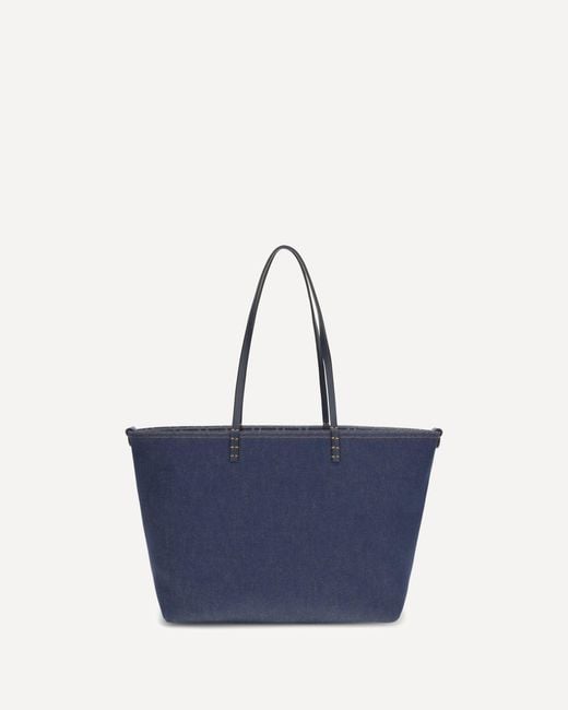 Fendi Blue Reversible Denim Tote Bag