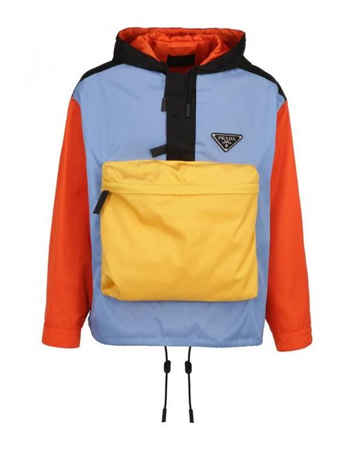 Prada Hooded Colour-blocked Jacket in 