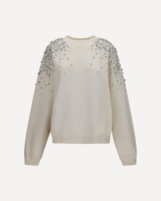 Golden Goose Deluxe Brand Gray Embellished Sweatshirt