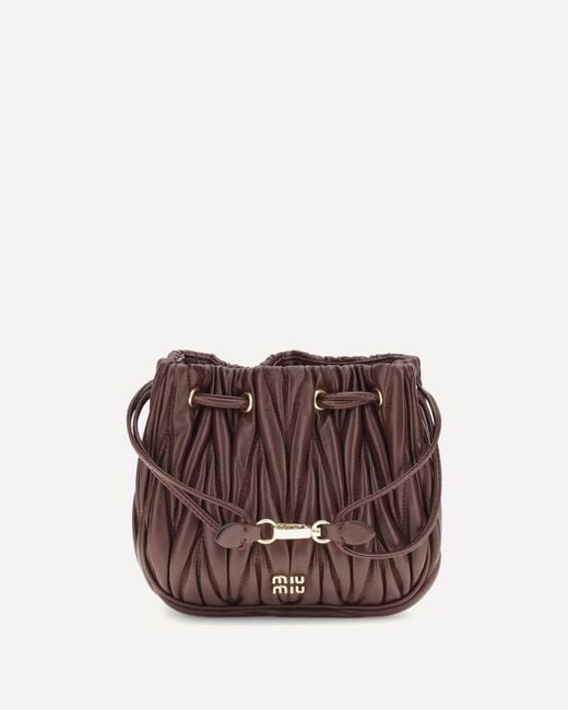 Pouch di Miu Miu in Brown