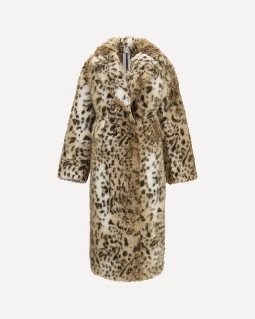 S.w.o.r.d 6.6.44 White Sword 6.6.Leopard Print Faux Fur Coat