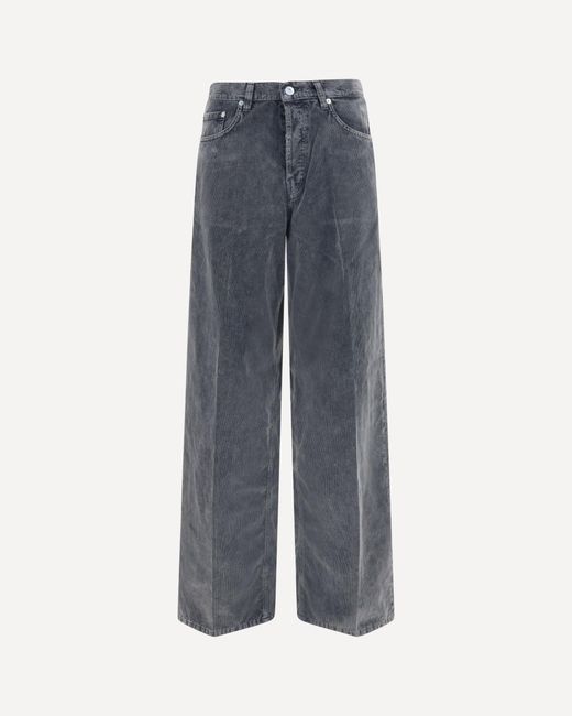 Haikure Gray Bethany Velvet Pier Pants