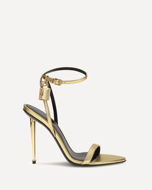 Tom Ford White Lambskin Sandals