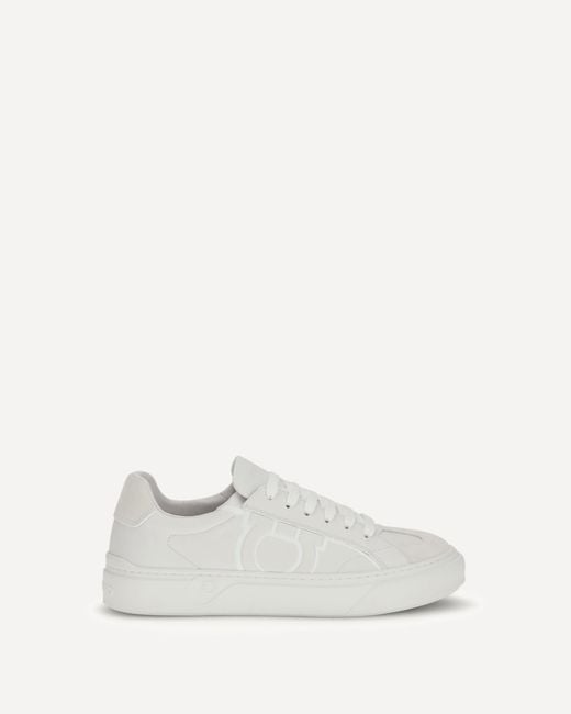 Ferragamo White Leather Sneakers for men