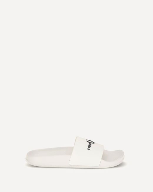 Fred Perry Natural Rubber Slides With Logo for men