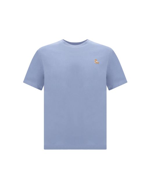 Maison Kitsuné Blue T-Shirt for men