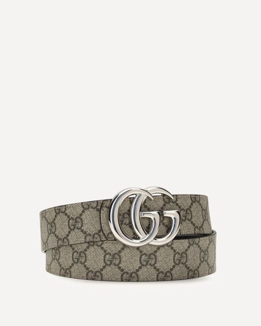 Gucci Gray Reversible Gg Marmont Belt for men