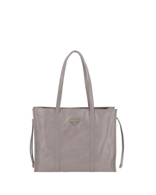 Borsa A Spalla di Prada in Gray