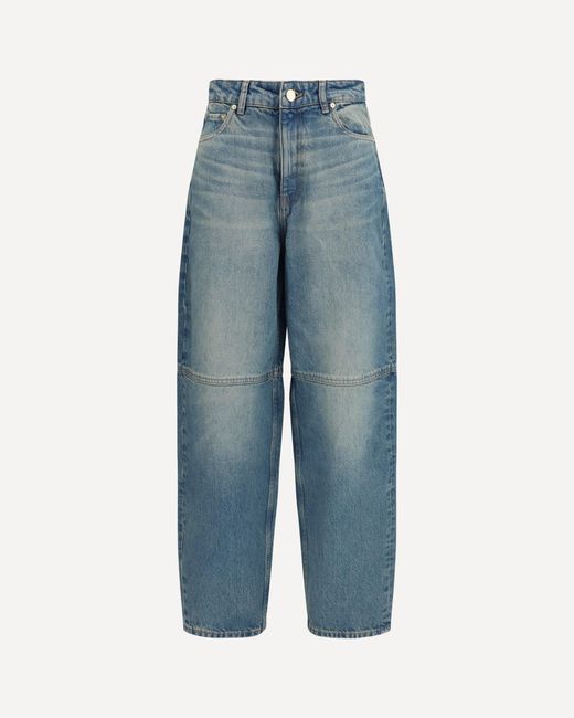 Ganni Blue Stary Rigid Denim Jeans