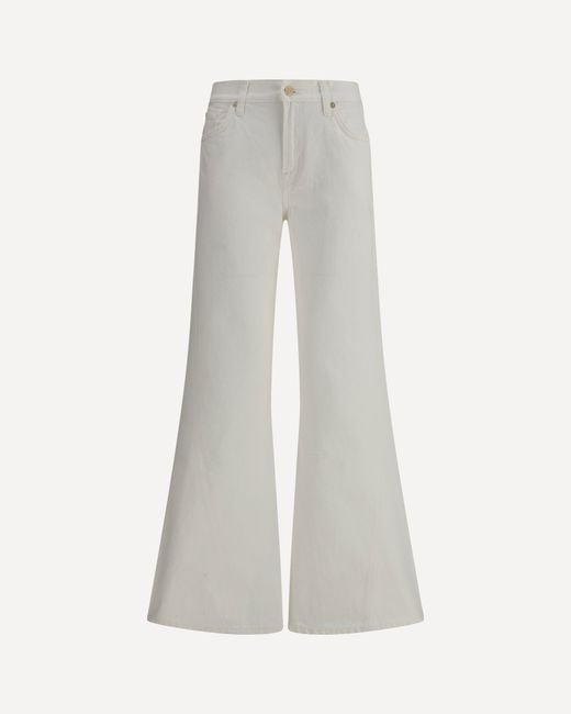 7FOR White Spencer Flare Jeans