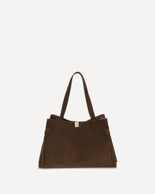Yuzefi Brown Gyoza Large Shoulder Bag