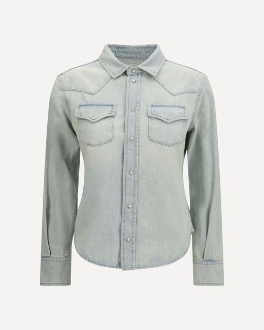 Jacob Cohen Blue Western Shirt